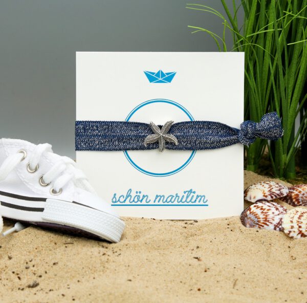 Beachloop Seestern Blau
