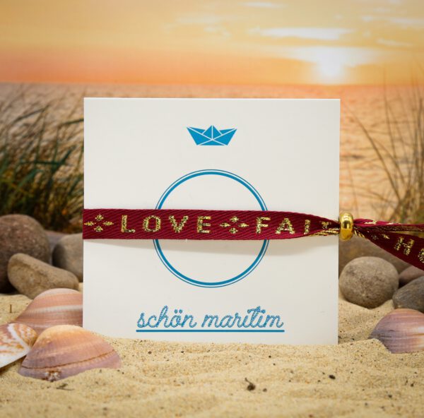 Textilband Glaube Liebe Hoffnung