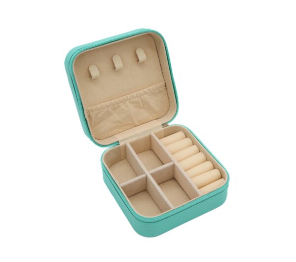 Schmuckbox PU Leder Türkis – Bild 2