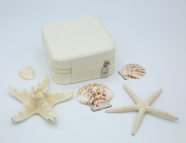 Schmuckbox PU Leder Weiß – Bild 3