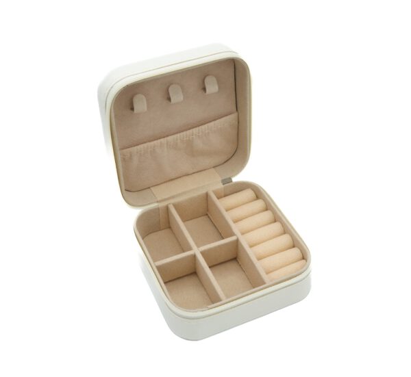 Schmuckbox PU Leder Weiß – Bild 2