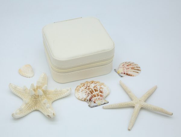 Schmuckbox PU Leder Weiß