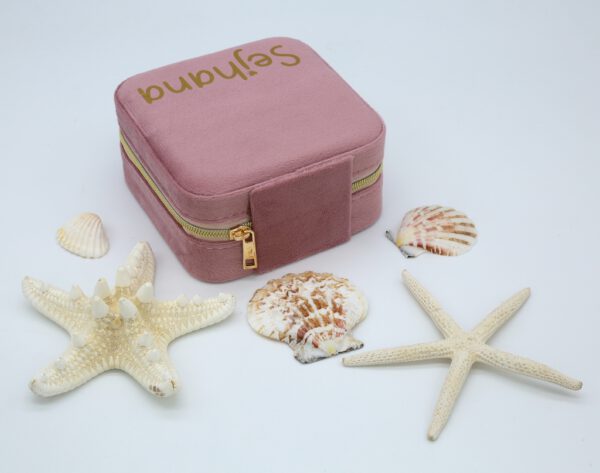 Schmuckbox Samt Rosa – Bild 3