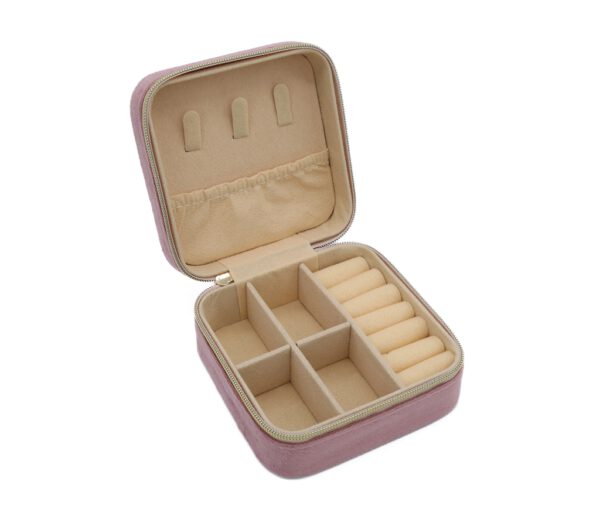 Schmuckbox Samt Rosa – Bild 2