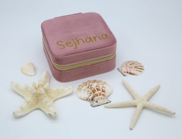 Schmuckbox Samt Rosa