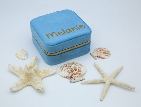 Schmuckbox Samt Blau