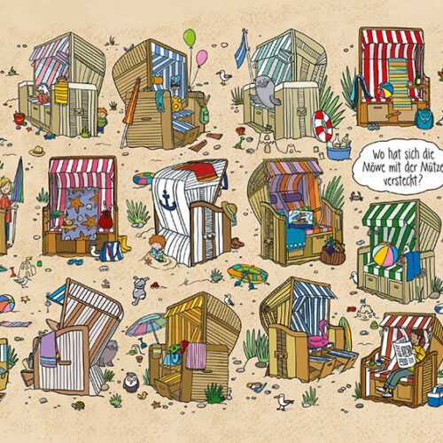 Frühstücksbrettchen Strandkörbe