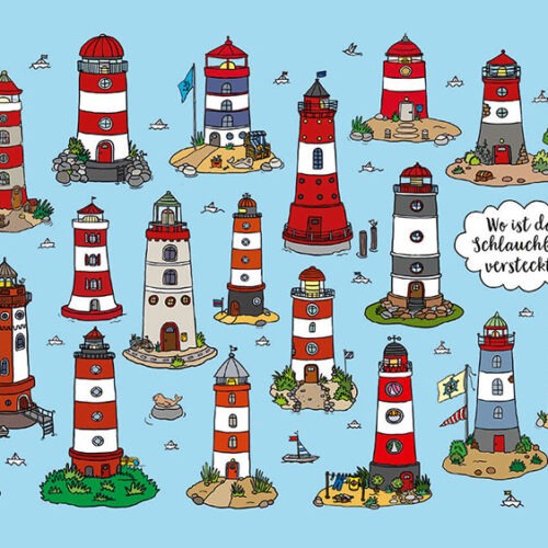 Frühstücksbrettchen Leuchttürme