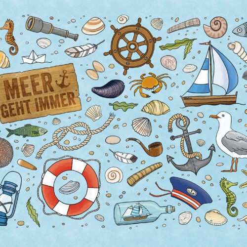 Frühstücksbrettchen Meer geht immer