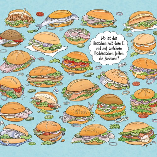 Frühstücksbrettchen Fischbrötchen