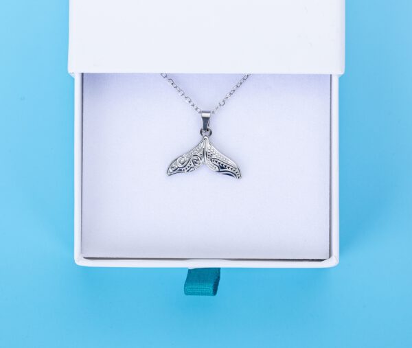 Edelstahl Kette mit Walfluke – Bild 4