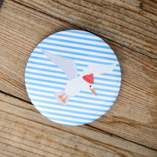 Magnet Möwe mit roter Mütze