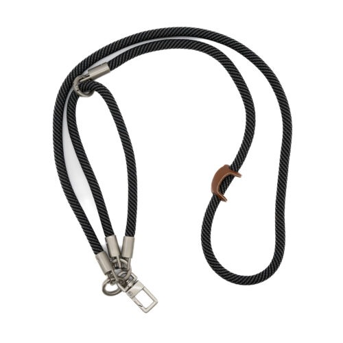 Handykette Kombi anthrazit-schwarz gestreift