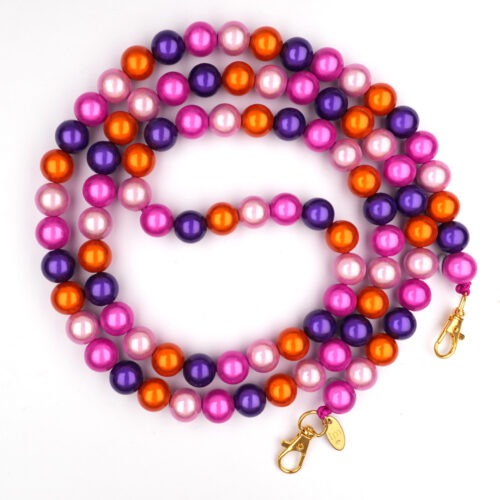 Handykette Galaxy Pearls, pink purple orange