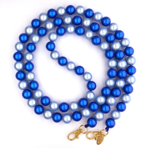 Handykette Galaxy Pearls, hell/ dunkelblau