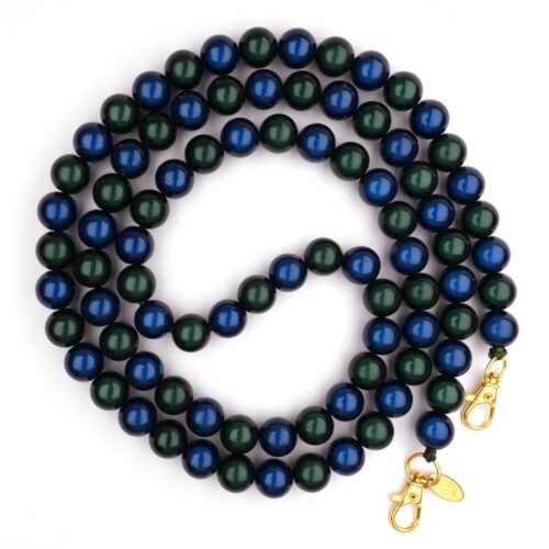 Handykette Galaxy Pearls, marine dunkelgrün
