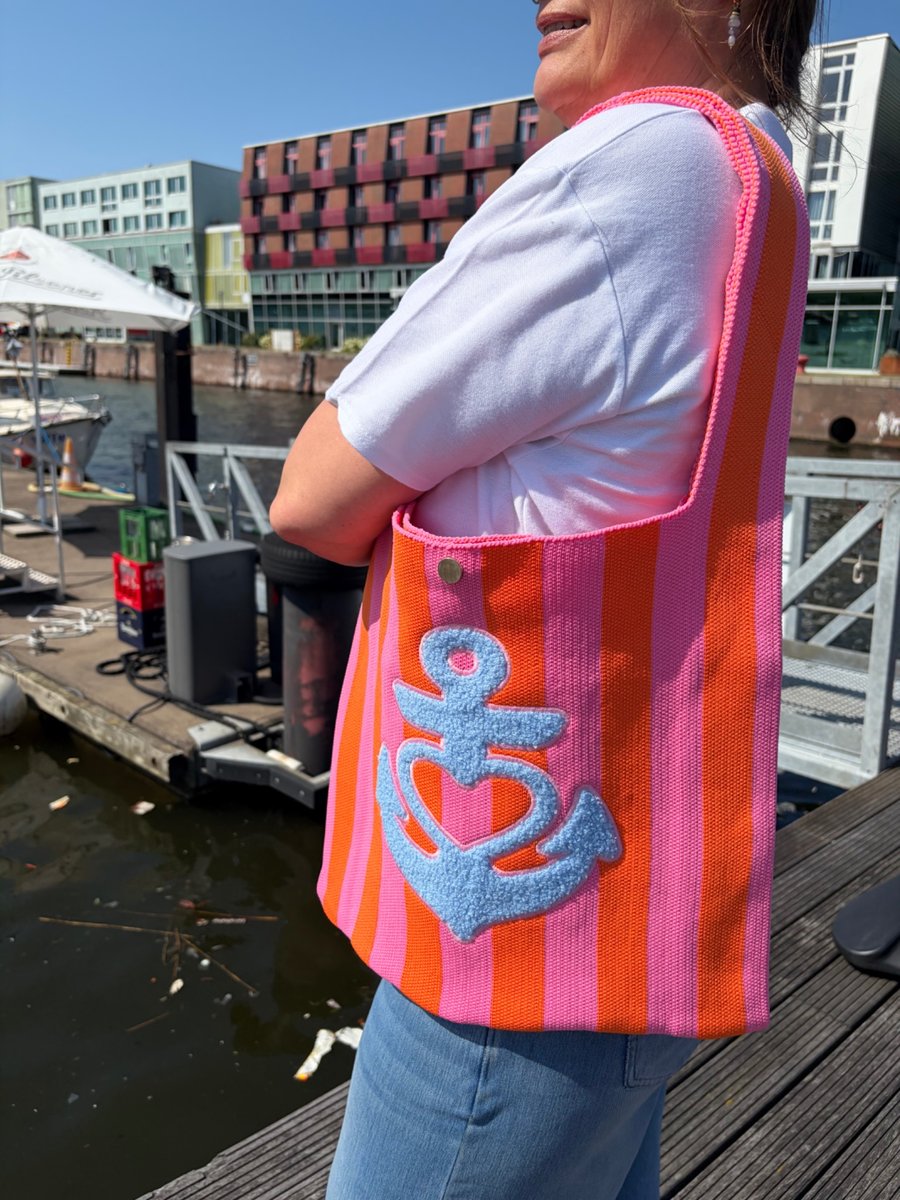 Strandtasche Ankerherz – Bild 3